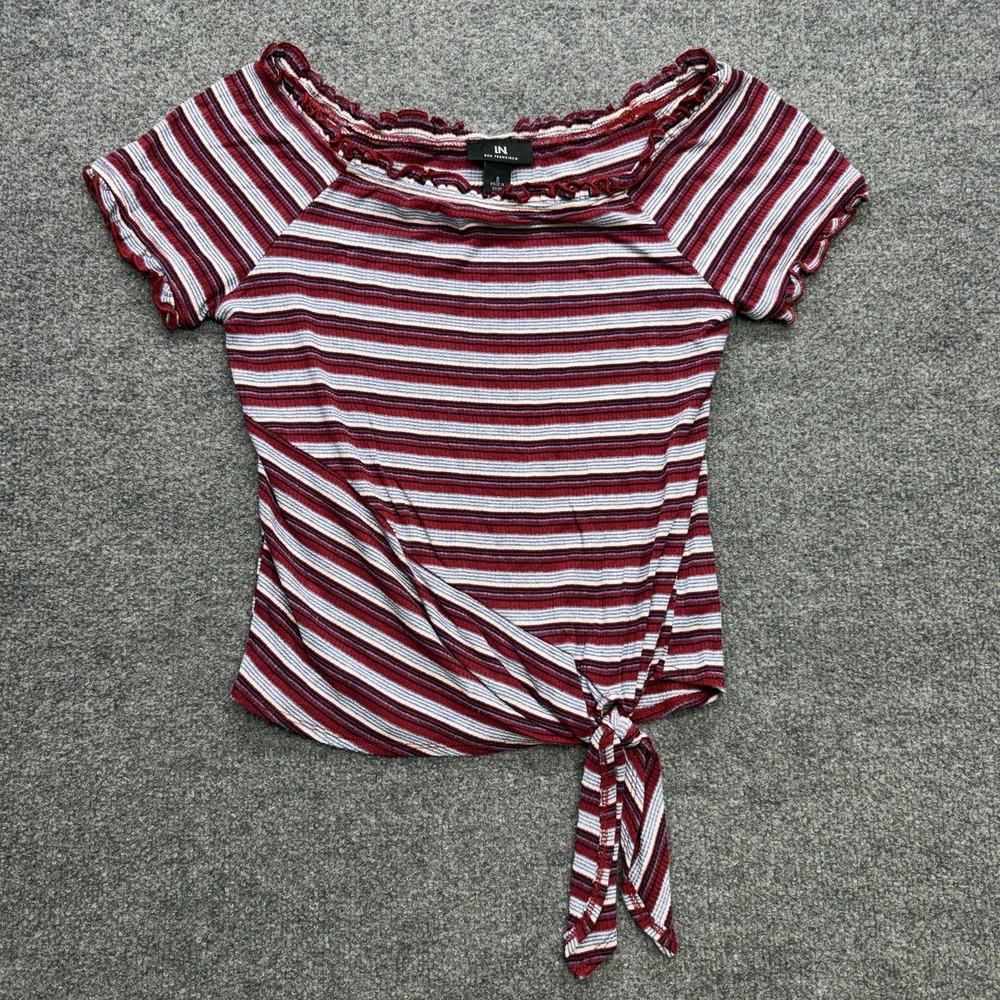 Vintage‎ Y2K I.N. San Fransico Twee Tank Shirt Size Women's S